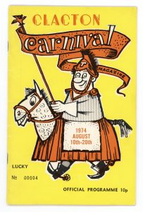 Programme for the Clacton Carnival, Clacton-on-Sea, UK, August 1974.
