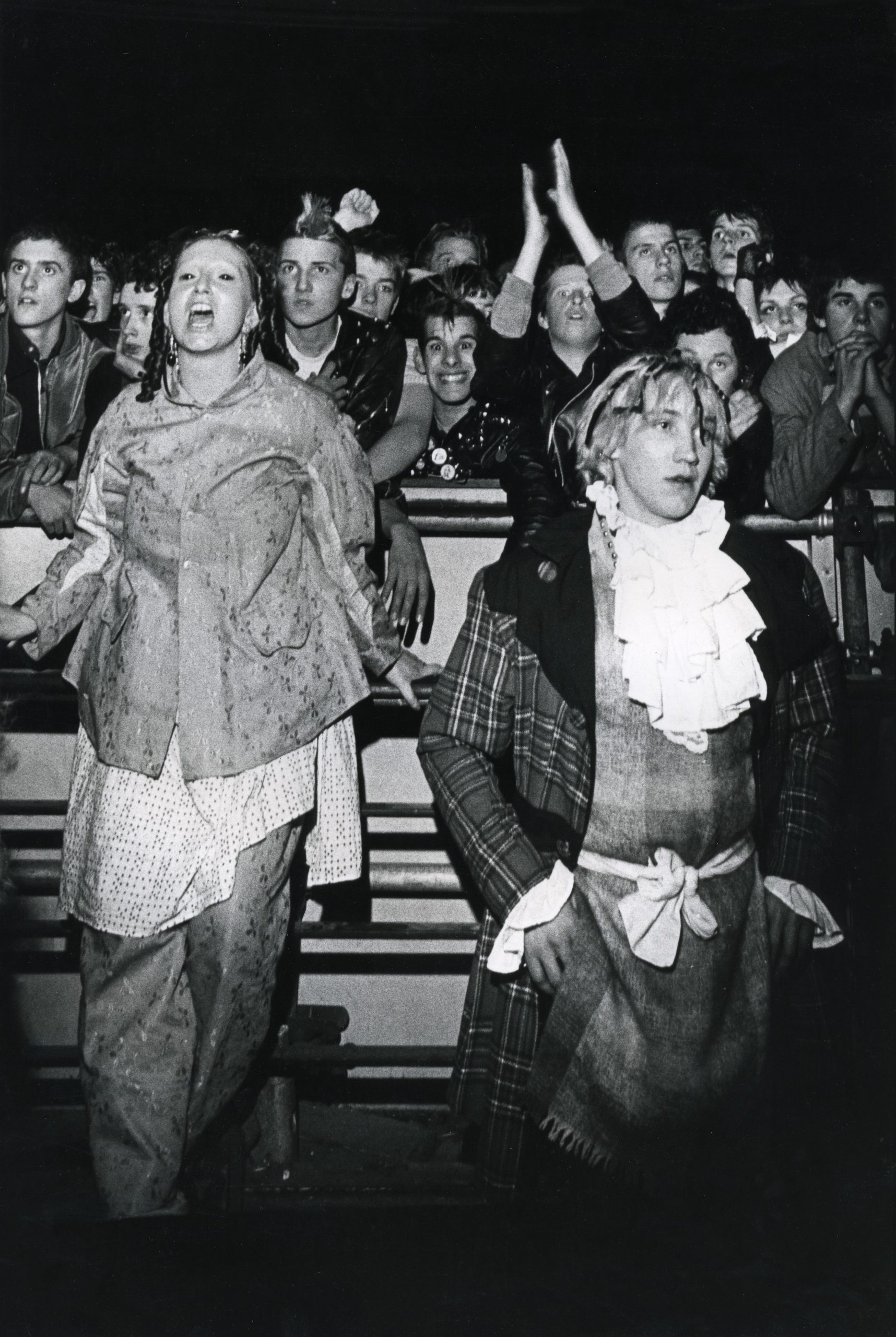 A crowd of Adam & the Ants fans, including Jordan, UK 1980's Peter Anderson